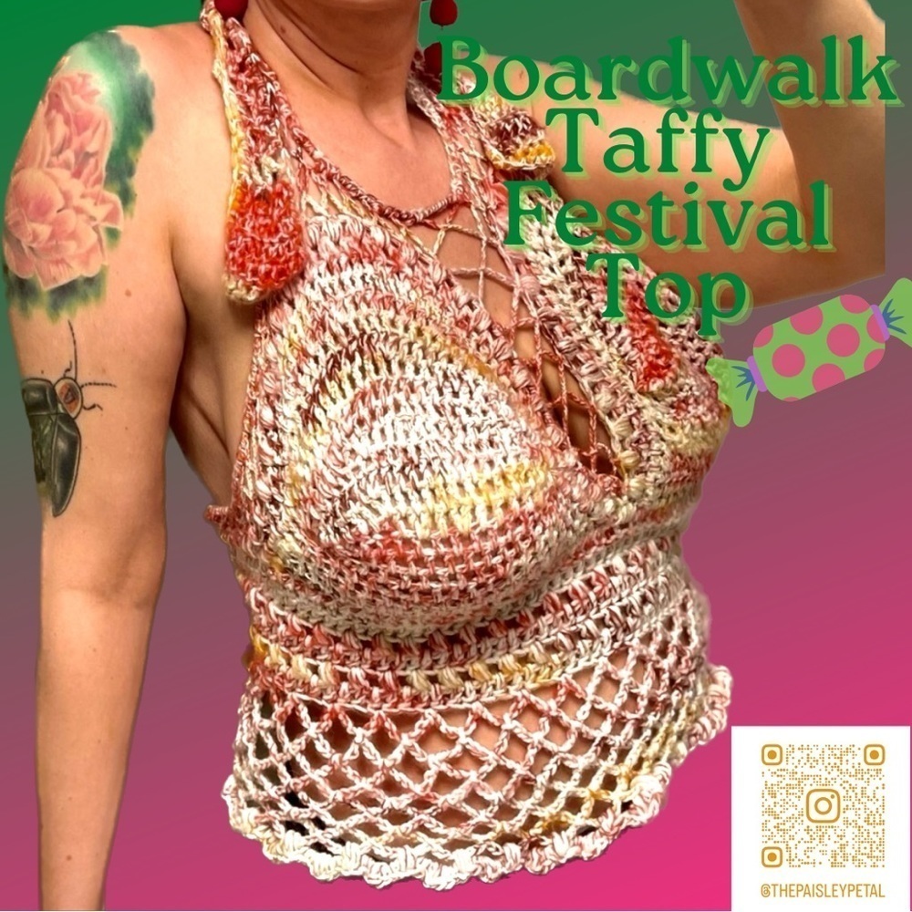 𝅺PINK FESTIVAL OR SWIM TOP
